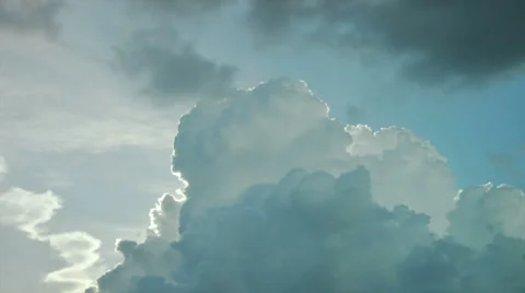 Clouding over timelapse Stock Footage 32109773