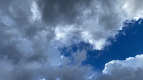 CloudlapseSkyOpeningLazyMovingRight1 Stock Footage 285542395
