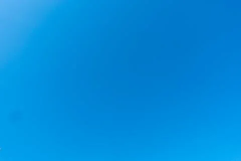 The cloudless blue sky background. Foto stock