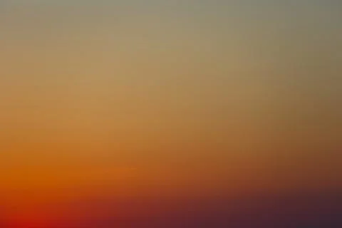 Cloudless sky at dusk after sunset. Stock Photos