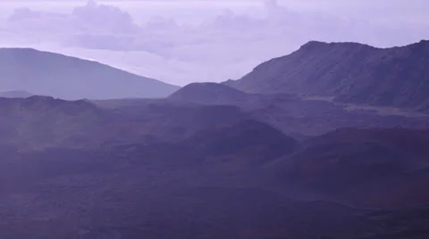 Cloudrise on Mt. Haleakala Video stock 26119182