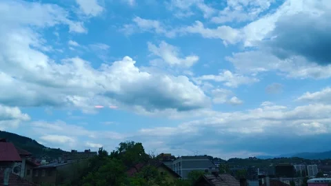 Clouds Above the City Stock Footage 292707548