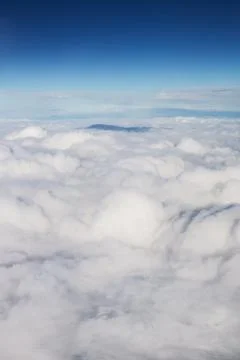 Clouds from above with copy space Stock Photos