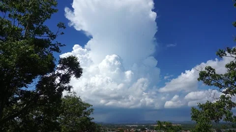Clouds above hills Stock Footage 53768127