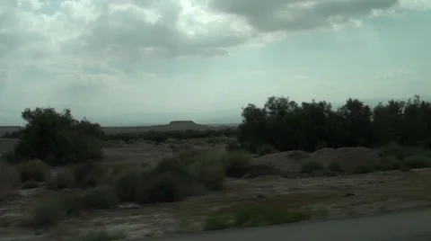 Clouds above the Judaic desert Stock Footage 39715468