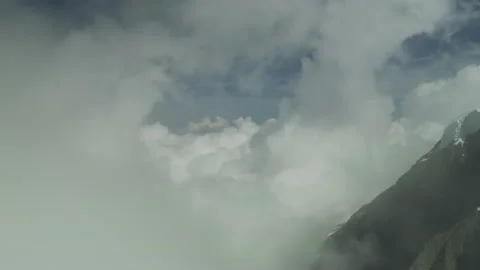Clouds above the Jungfraujoch Stock Footage 219076119