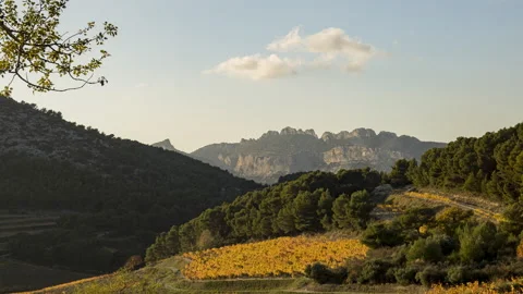 Clouds above Montmirail Timelapse close Stock Footage 144822641