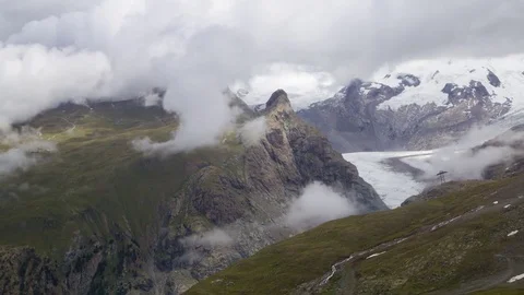 Clouds above mountain range Video stock 80839847