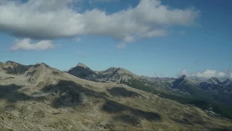 Clouds Above the Mountain Timelapse Stock Footage 80465607