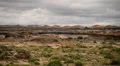 Clouds above New Mexco Desert 04 Bisti Badlands Time Lapse HD Footage