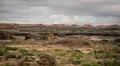 Clouds above New Mexco Desert 05 Bisti Badlands Time Lapse HD Footage