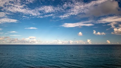 Clouds above the ocean 库存影片 97459942