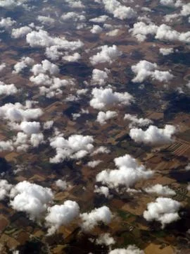 Clouds from above Stockfoto's