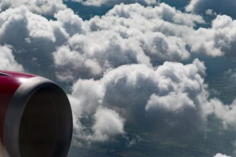 Clouds from above Stock Photos