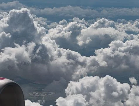 Clouds from above Stock Photos