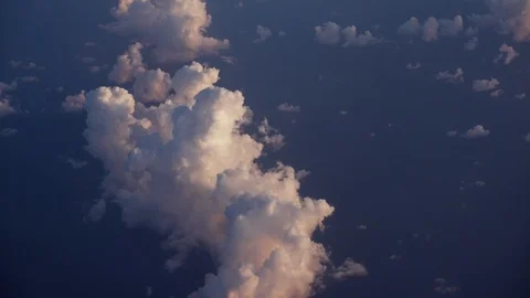 Clouds from above seen from a plane Stock Footage 121813885