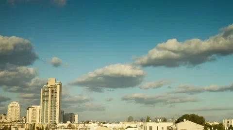 The clouds above Tel Aviv 02 Stock Footage 10682608