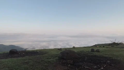 Clouds from above timelapse Stock Footage 119085348