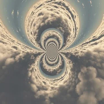 Clouds abstract fractal Stock Illustration