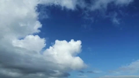 Clouds across the blue sky Stock Footage 157044528