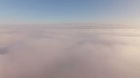 Clouds Aerial just above the clouds. Stock Footage 56134230