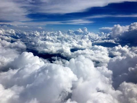 Clouds aerial shot Stock Photos