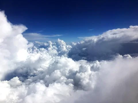 Clouds aerial shot Stock Photos