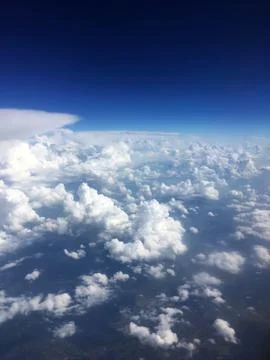 Clouds aerial shot Foto stock