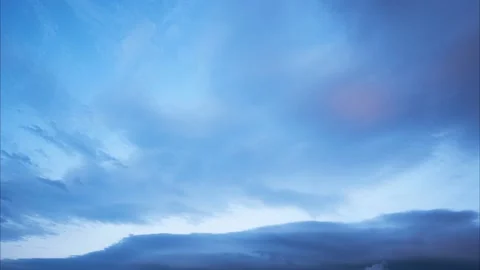 Clouds after a storm at dusk.High and medium clouds, different directions of Stock Footage 198224644
