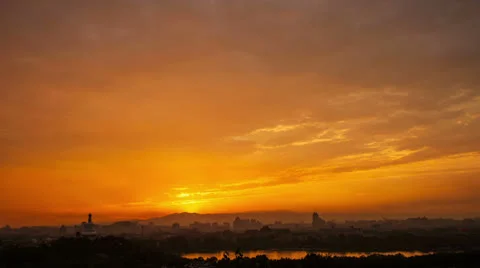 Clouds after sunset in Beijing 스톡 동영상 25581547
