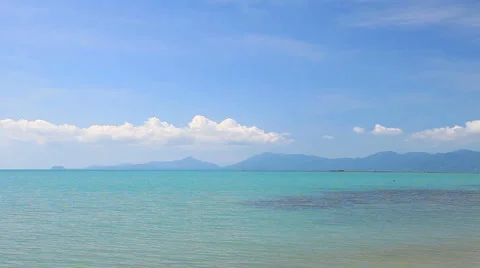 Clouds after sunset over koh Pangan, Thailand Video stock 4803064