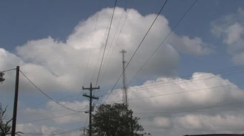 Clouds afternoon Stock Footage