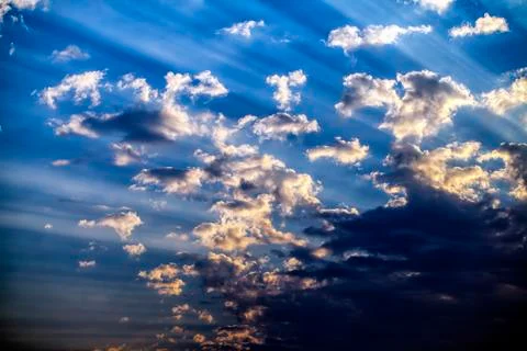 Clouds in the Afternoon Stock Photos