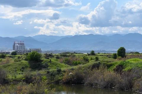 Clouds against the backdrop of mountains in winter in Cyprus 5 Stock Photos