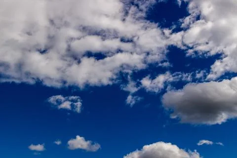 Clouds against blue sky as background Foto stock