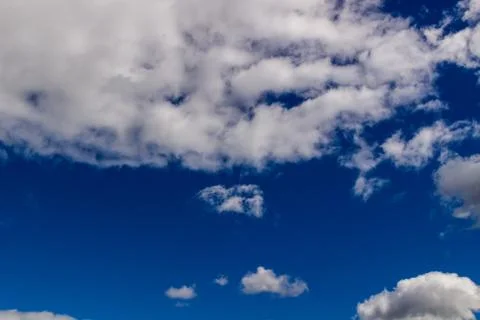 Clouds against blue sky as background Foto stock