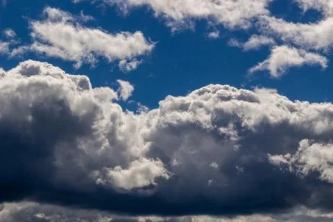 Clouds against blue sky as background Foto stock