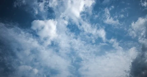 The clouds against the blue sky. Stock Footage 112316494