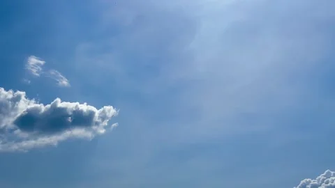 Clouds Against The Blue Sky Stock Footage 218149478