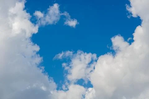 Clouds against a blue sky Foto stock