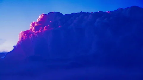Clouds airplane Stock Footage 665789