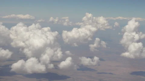 Clouds from an airplane Video stock 61435020