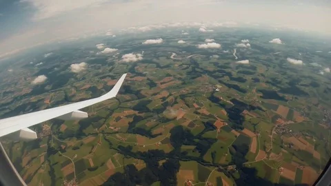 Clouds from airplane Stock Footage 76360472