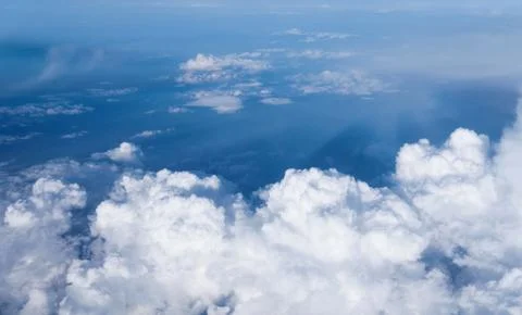Clouds from the airplane Stock Photos
