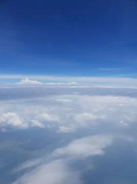 Clouds from airplane view Stock Photos