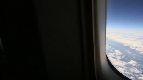 Clouds from airplane window Video stock 84094902