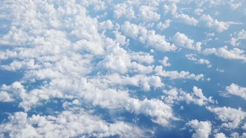 Clouds from an airplane window Stock Footage 109672393