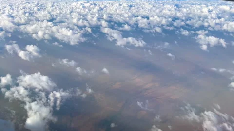 Clouds from the airplane window Stock Footage 157192298