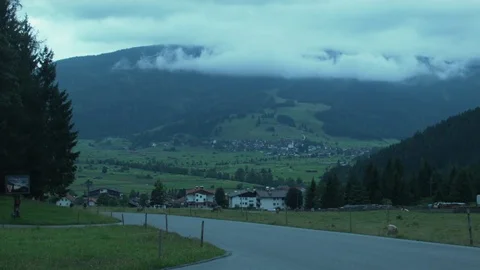 Clouds In The Alps Mountains. Time-Lapse Stock Footage 80934450