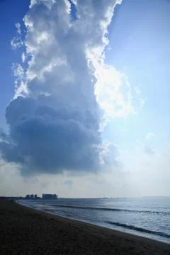 Clouds and beach Stock Photos